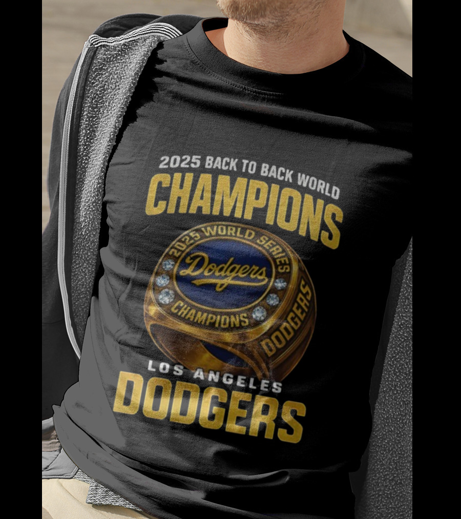 2025 Back To Back World Champions Los Angeles Dodgers World Series Dodgers T-Shirt