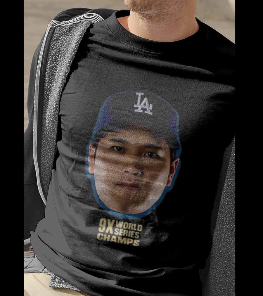 Shohei Ohtani Los Angeles Dodgers 9X World Series Champs 2025 T-Shirt