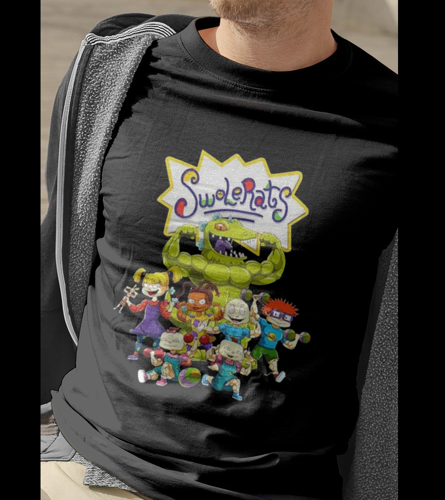SwoleRats Rugrats Cartoon Gym Fitness Parody T-Shirt