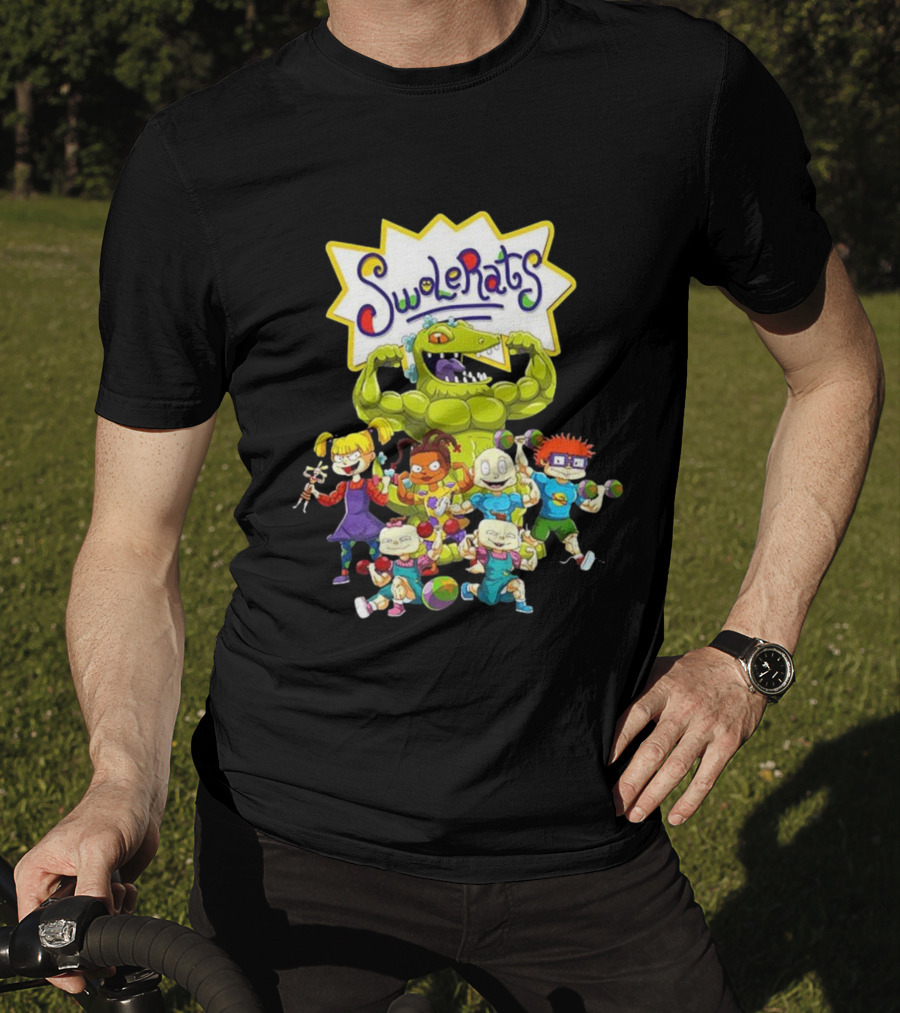 SwoleRats Rugrats Cartoon Gym Fitness Parody T-Shirt