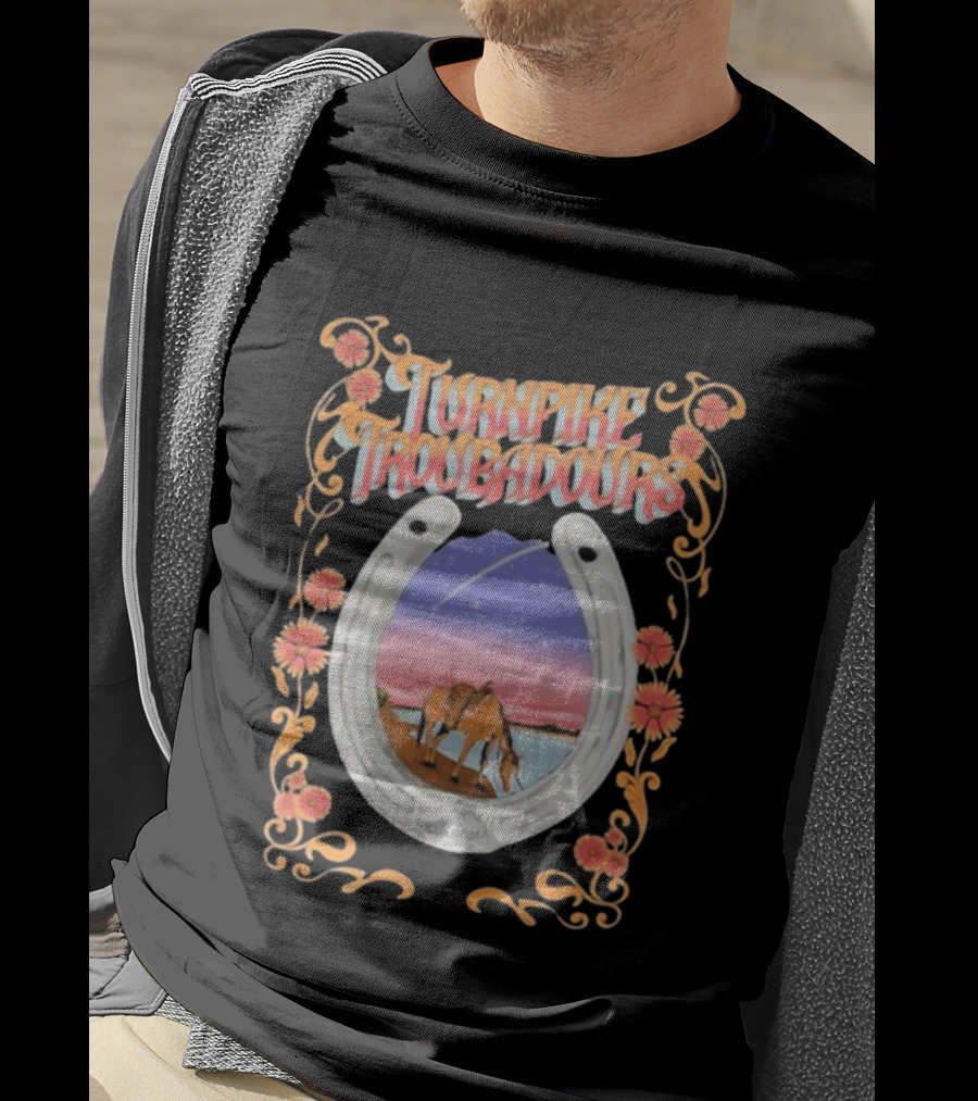 Turnpike Troubadours Washington DC Nov 7 2025 Horseshoe Oklahoma Sunset Scene T-Shirt