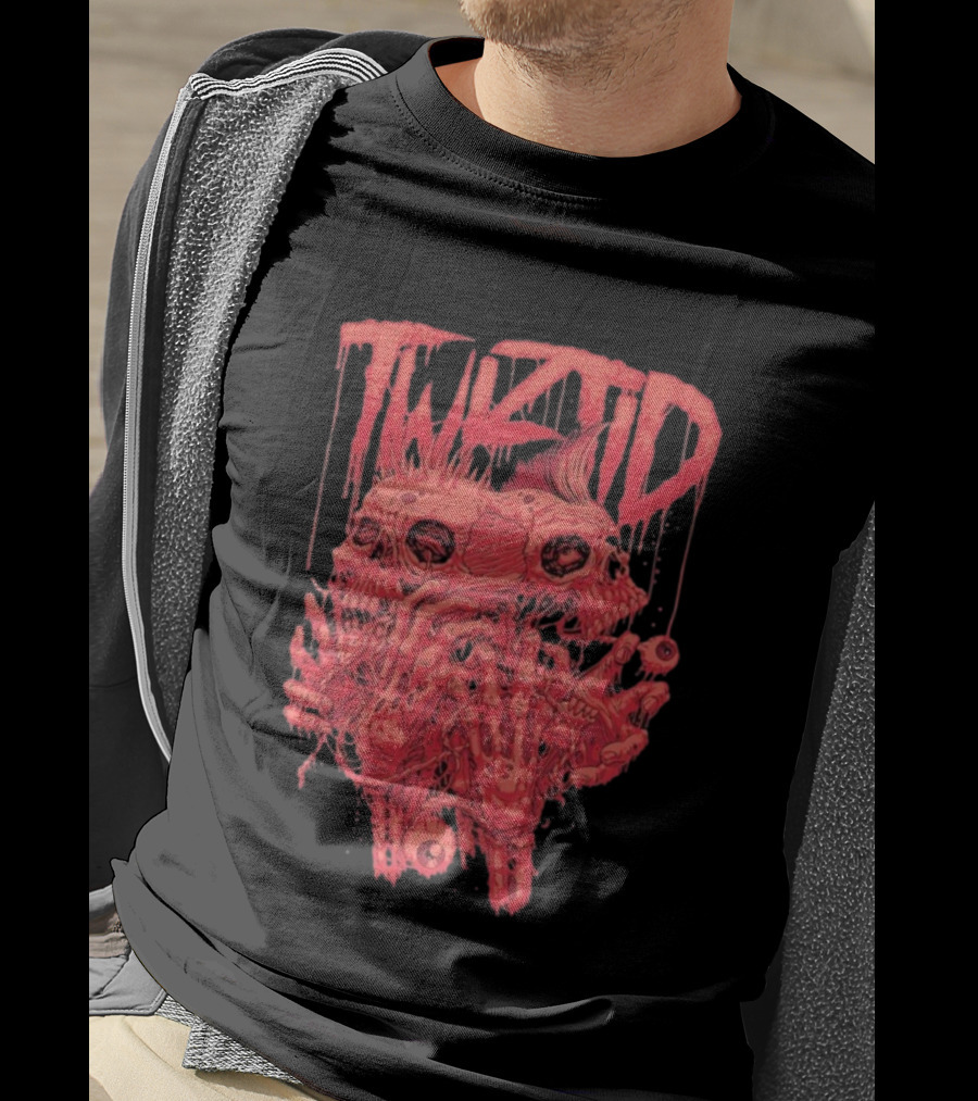 Twiztid Skeletons Bloody Dripping Skull Twiztid T-Shirt