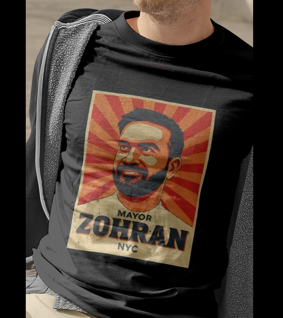 MAYOR ZOHRAN NYC Vintage Political Campaign Retro Style T-Shirt