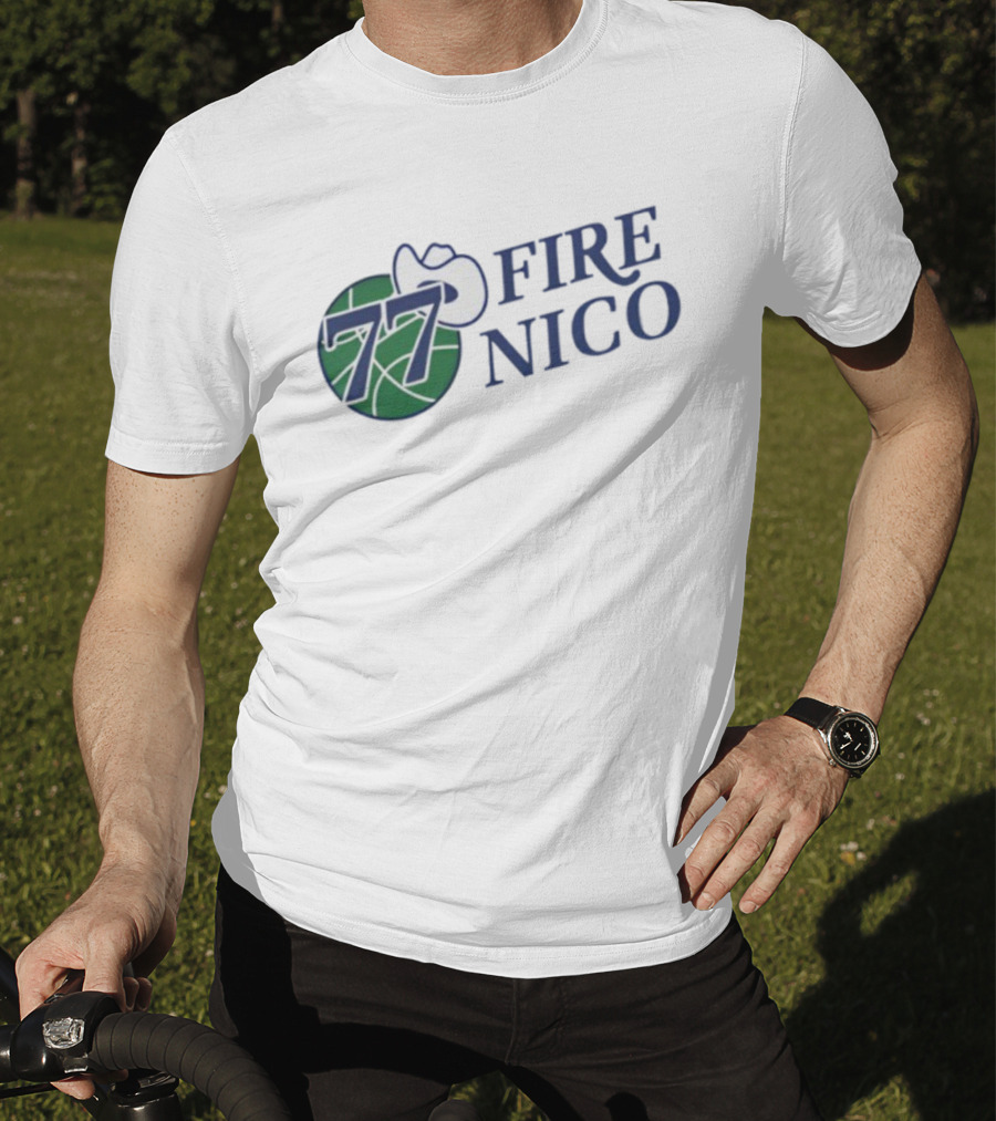 Fire Nico 77 Basketball Cowboy Hat T-Shirt