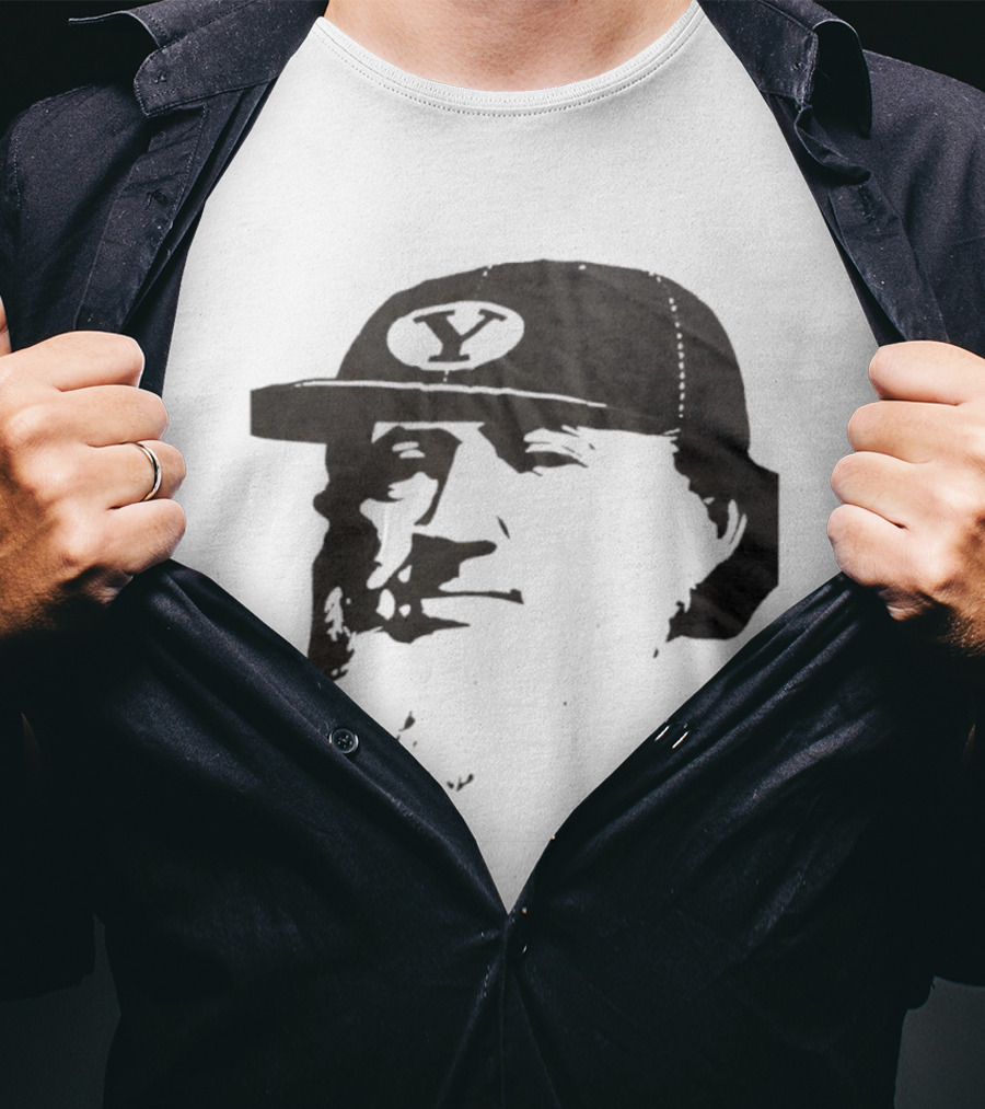 Flat Brim Brigham Young University Y Cougars Hat T-Shirt