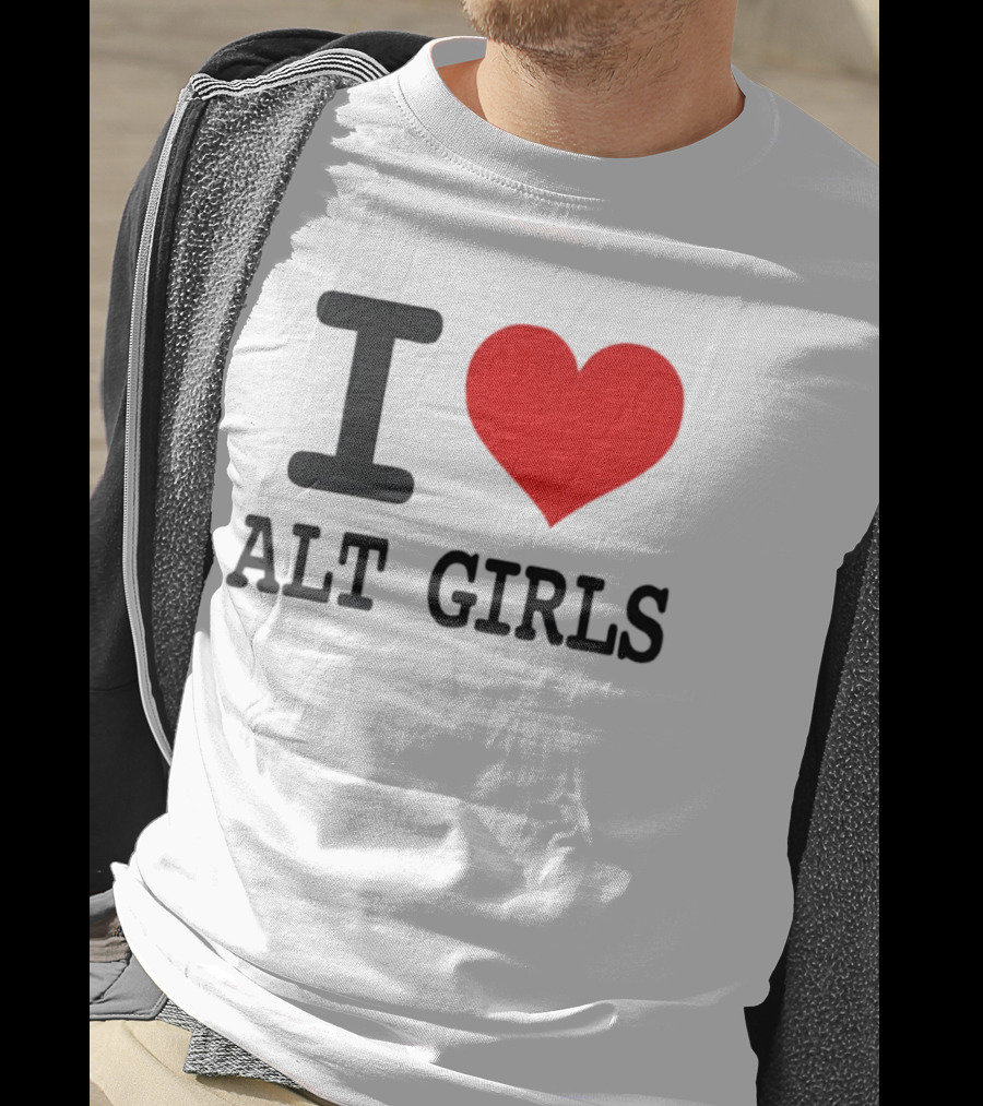 I Love Alt Girls Funny I Heart Design T-Shirt