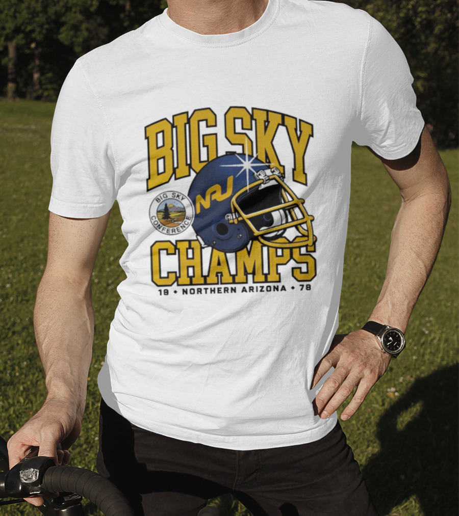 Big Sky Champs 1978 Northern Arizona NAU Football Conference Victory T-Shirt
