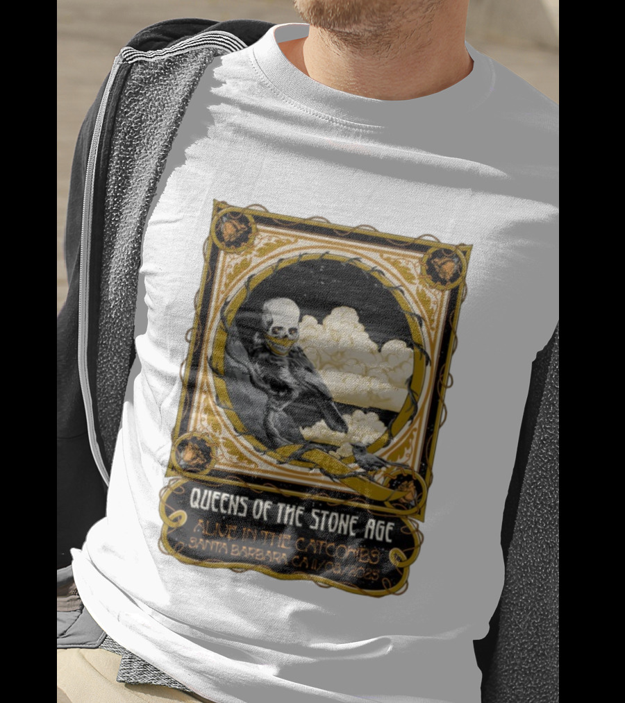 Queens Of The Stone Age Alive In The Catacombs Santa Barbara CA 11/08/2023 T-Shirt
