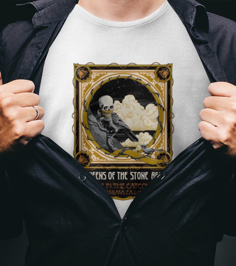 Queens Of The Stone Age Alive In The Catacombs Santa Barbara CA 11/08/2023 T-Shirt