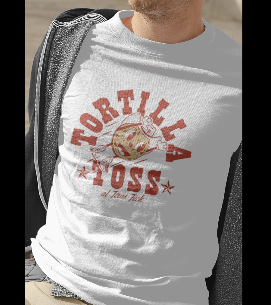 Tortilla Toss Character At Texas Tech Fun Event T-Shirt