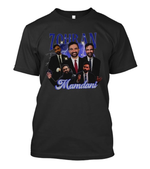 Zohran Mamdani Campaign New York Lightning Theme T-Shirt