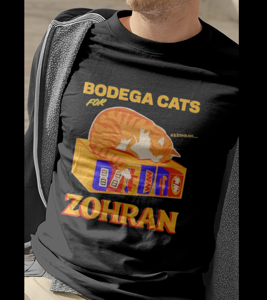 Bodega Cats Zohran Mamdani Iconic Democrat Humor T-Shirt