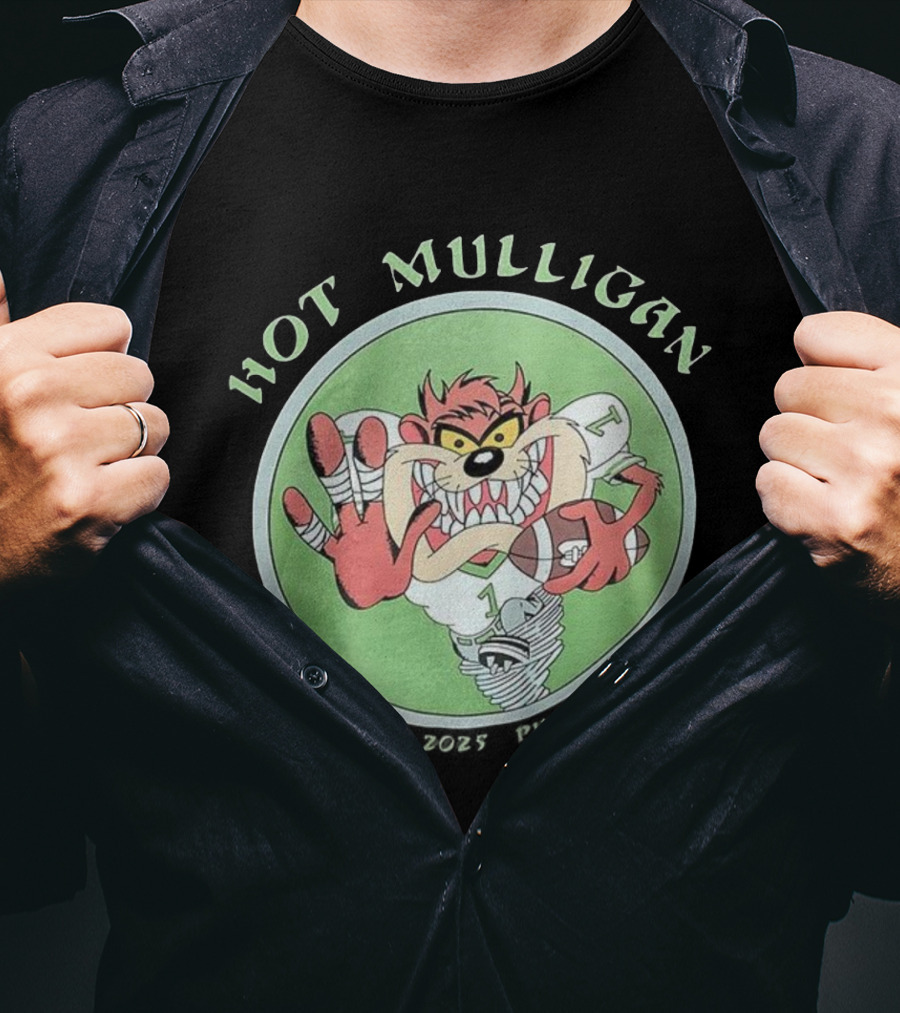 Hot Mulligan November 8 2025 Philadelphia PA Tasmanian Devil Football Player T-Shirt