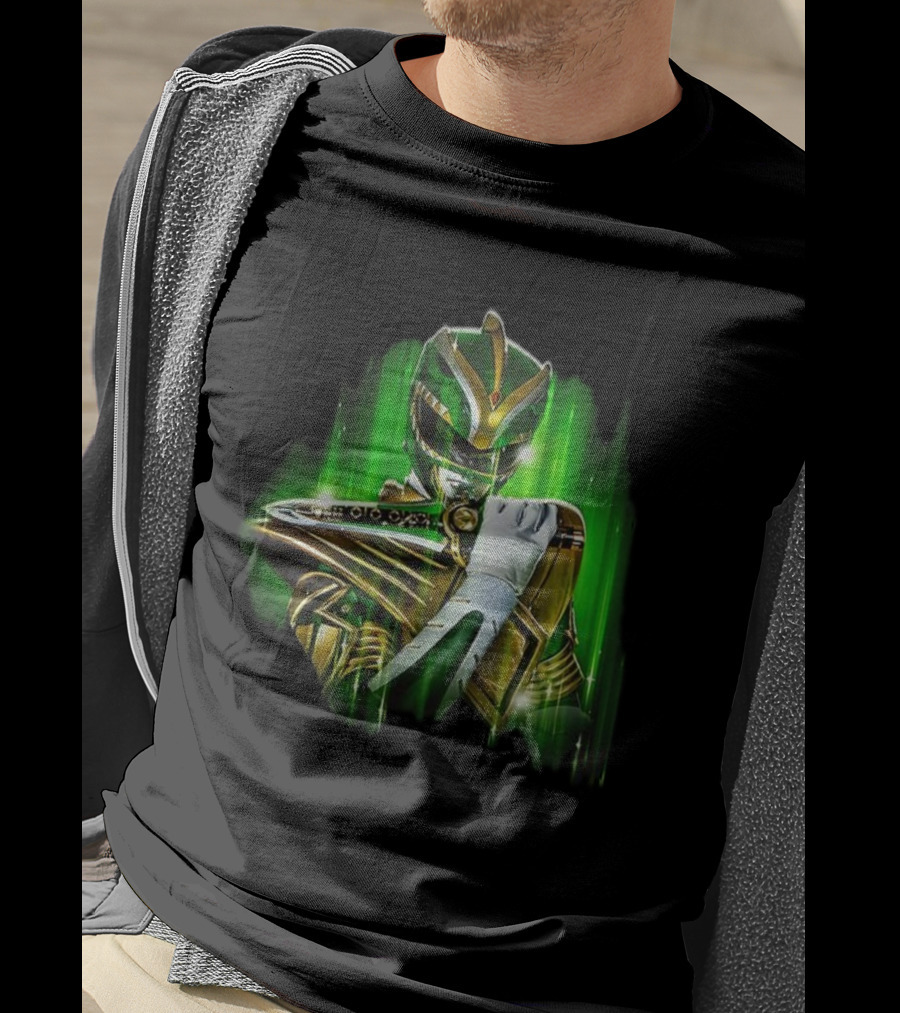 Mighty Morphin Green Power Ranger With Dragon Dagger T-Shirt