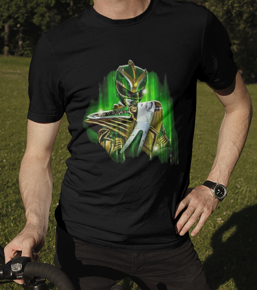 Mighty Morphin Green Power Ranger With Dragon Dagger T-Shirt