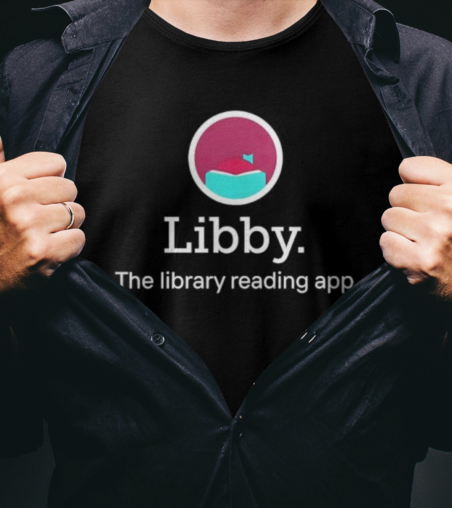 Libby The Library Reading App Book Logo T-Shirt