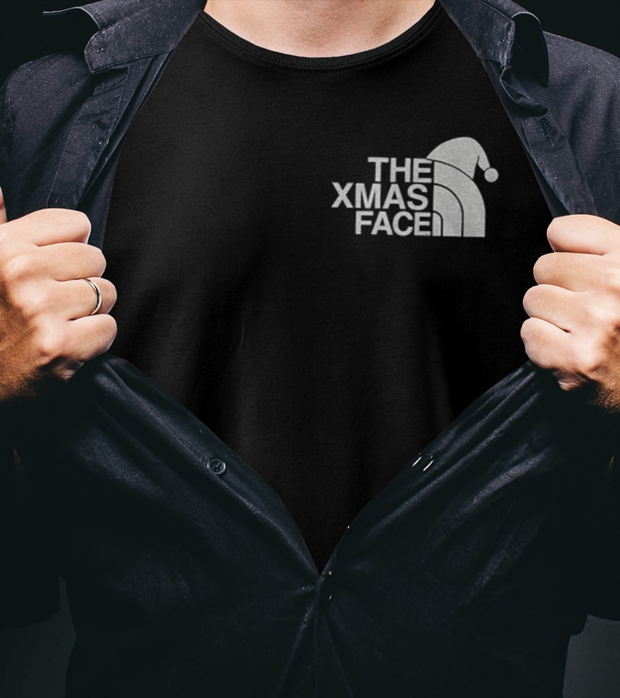 The Xmas Face Funny Christmas Santa Hat T-Shirt