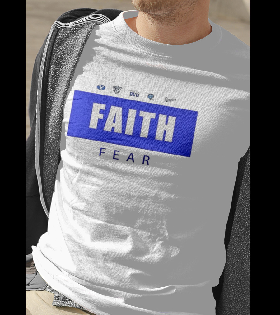 BYU Faith Fear Football Cougars Fan Apparel T-Shirt