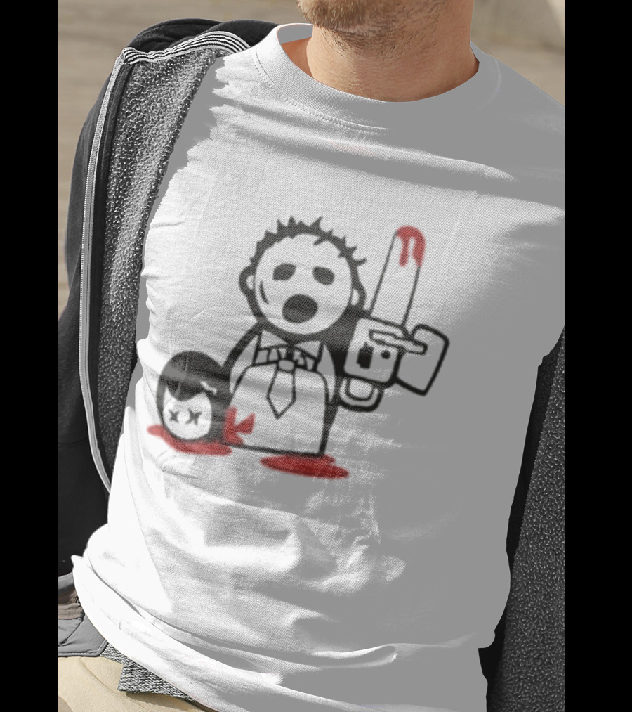 Jarek Stankiewicz Nora Zombie Nation Chainsaw Cartoon T-Shirt