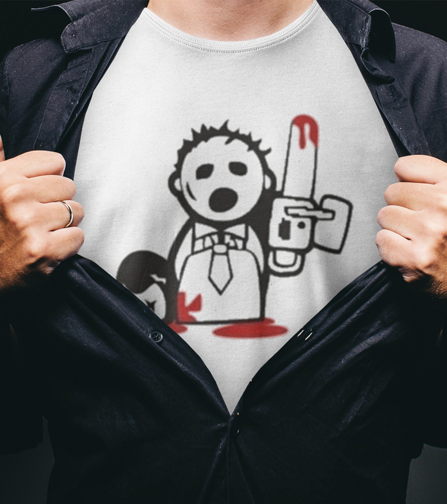 Jarek Stankiewicz Nora Zombie Nation Chainsaw Cartoon T-Shirt