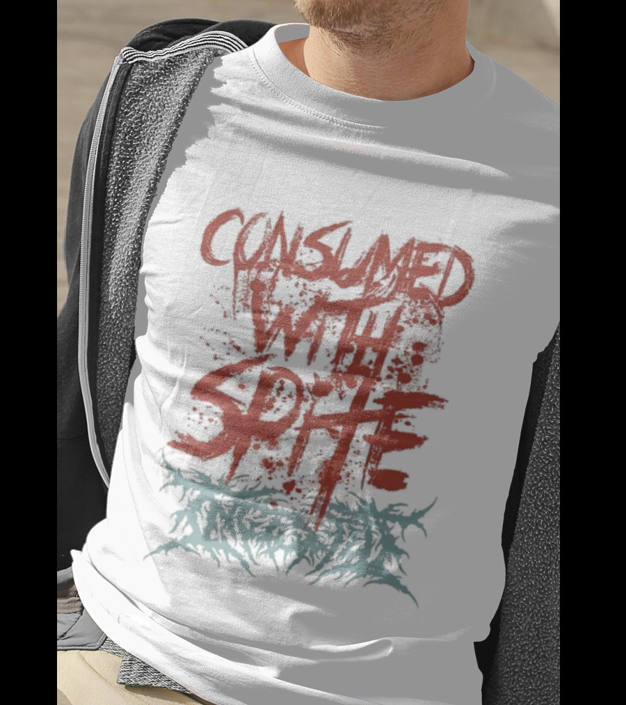 Ingested Consumed With Spite Metal Music Band Typography T-Shirt