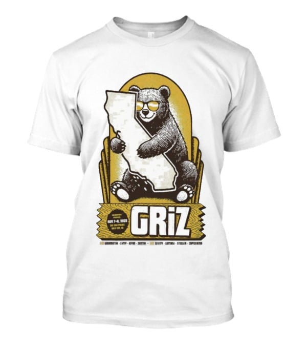 GRiZ November 7-8 2025 The Fox Theater Oakland California Bear T-Shirt
