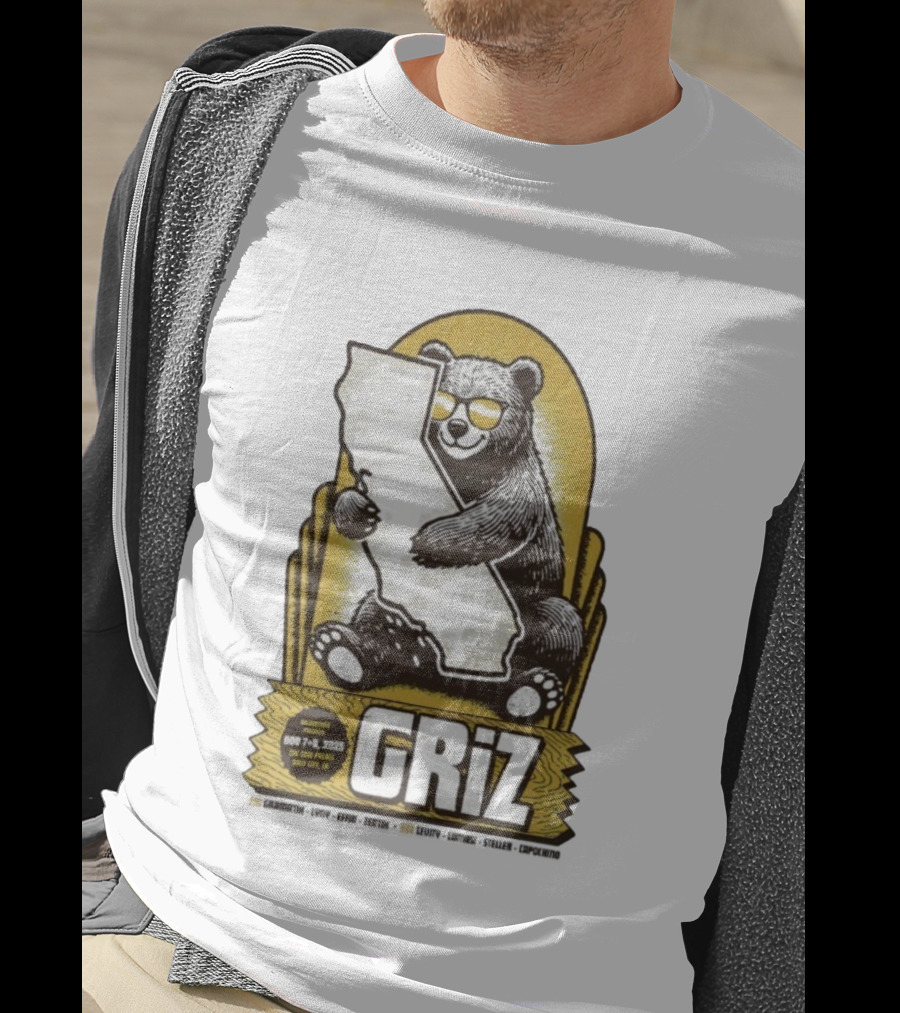 GRiZ November 7-8 2025 The Fox Theater Oakland California Bear T-Shirt