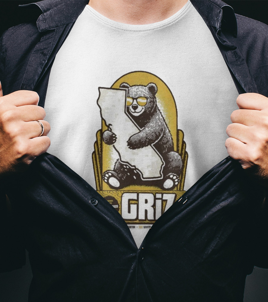 GRiZ November 7-8 2025 The Fox Theater Oakland California Bear T-Shirt