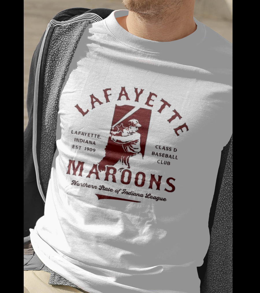 Lafayette Maroons Northern State Of Indiana Hoosiers Est 1909 Class D Baseball Club Vintage T-Shirt