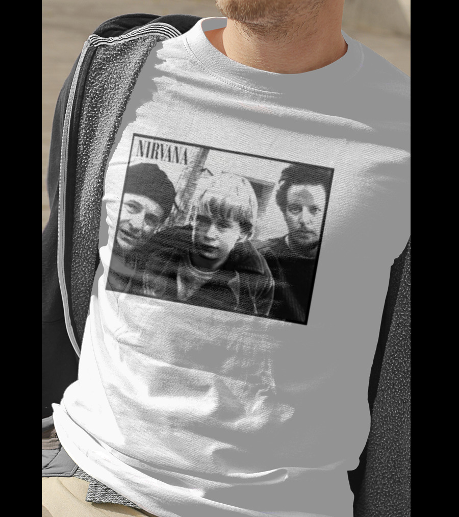 Nirvana Meets Home Alone Mashup Holiday Edition T-Shirt
