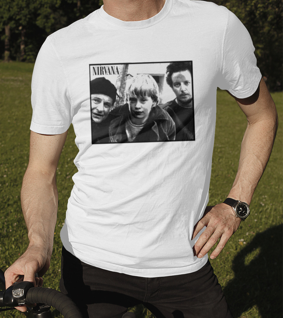 Nirvana Meets Home Alone Mashup Holiday Edition T-Shirt