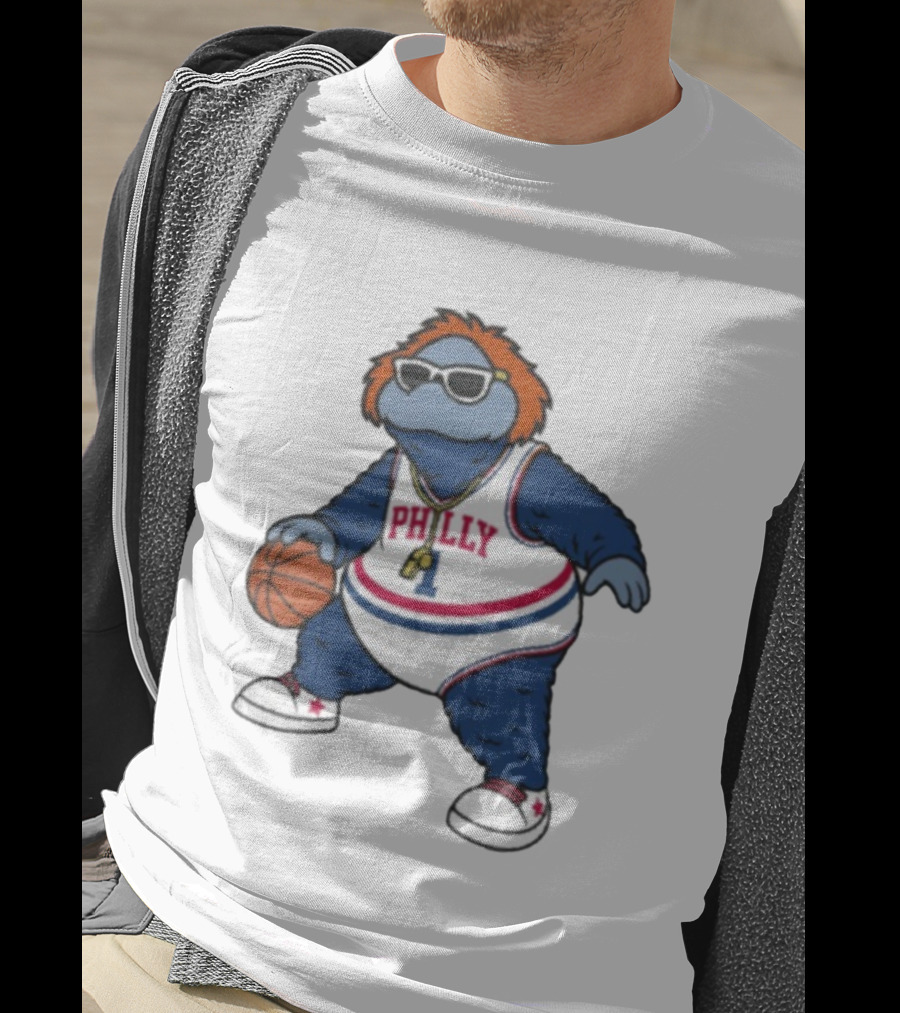 Philadelphia 76ers Philly Mascot Basketball Character T-Shirt