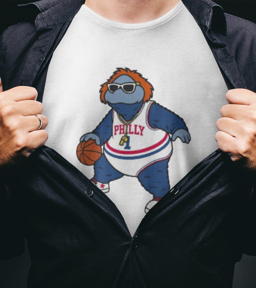 Philadelphia 76ers Philly Mascot Basketball Character T-Shirt