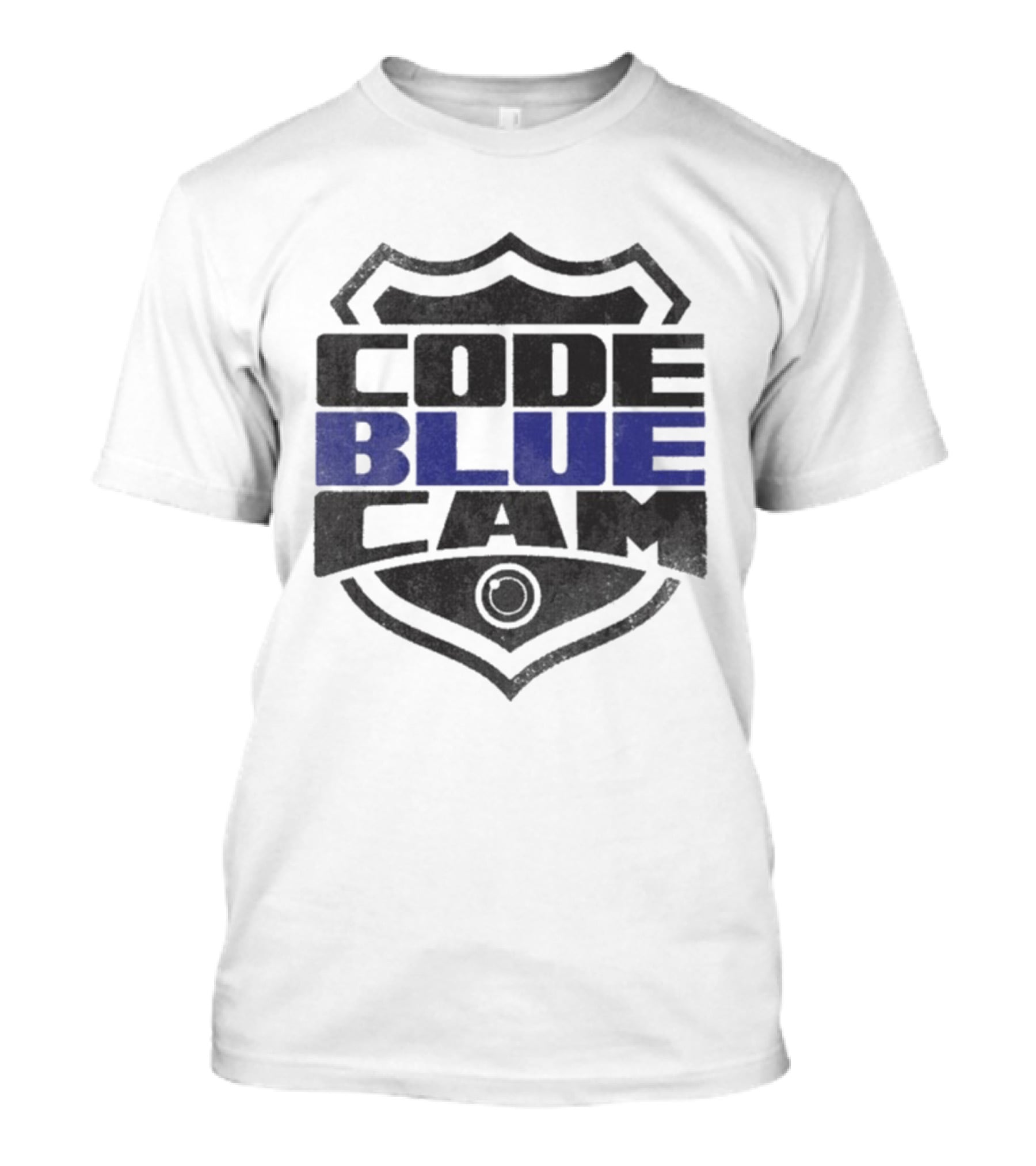 Code Blue Cam Badge Shield Emblem T-Shirt