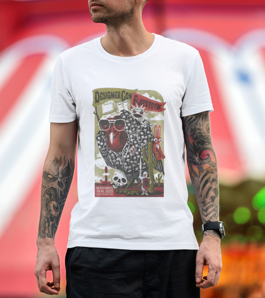 Flatstock 11 DesignerCon 20th Anniversary Las Vegas NV November 14-16 2025 T-Shirt