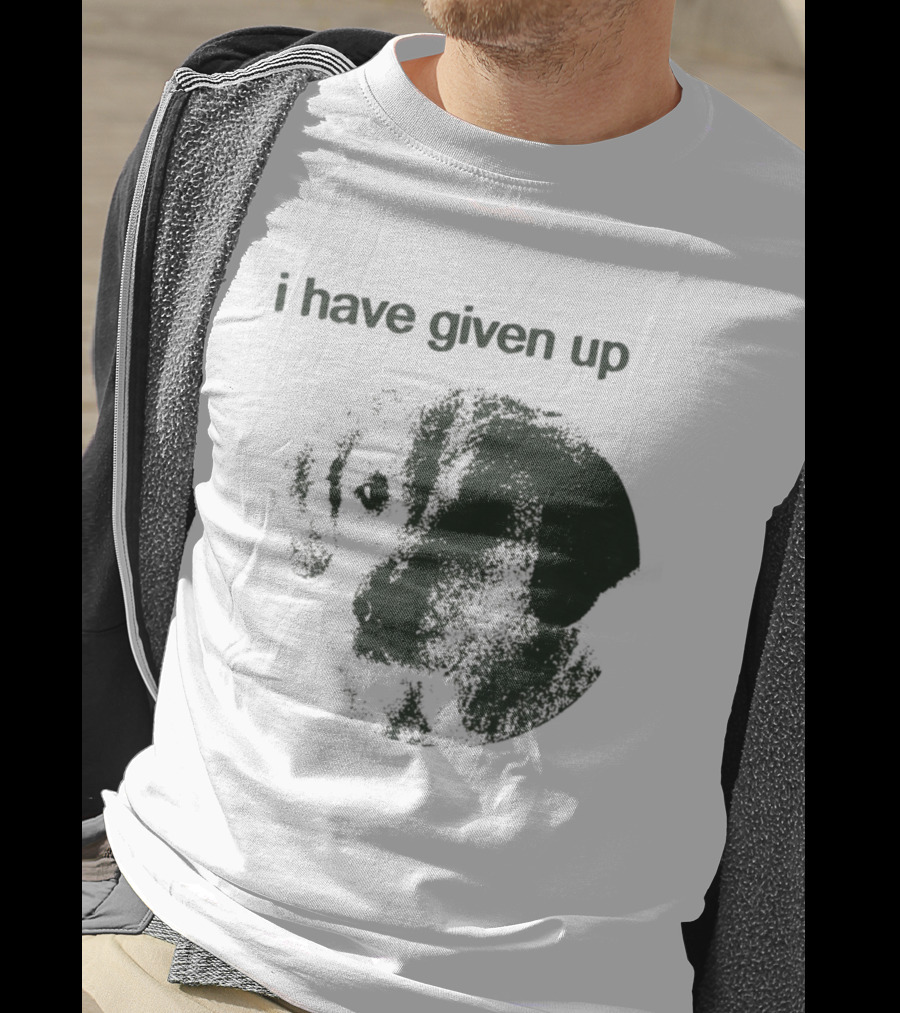 Cute Dog I Have Given Up Vintage Style T-Shirt