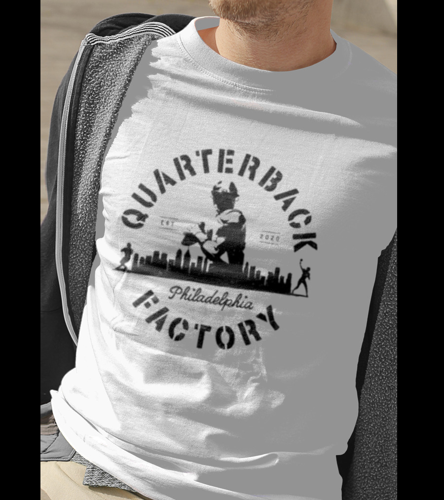 Philadelphia Eagles Quarterback Factory City Established 2020 T-Shirt
