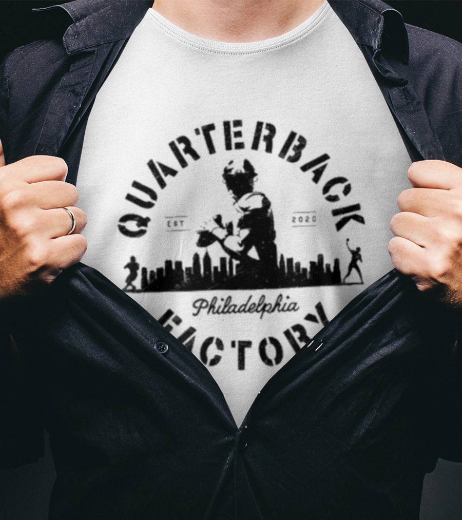 Philadelphia Eagles Quarterback Factory City Established 2020 T-Shirt