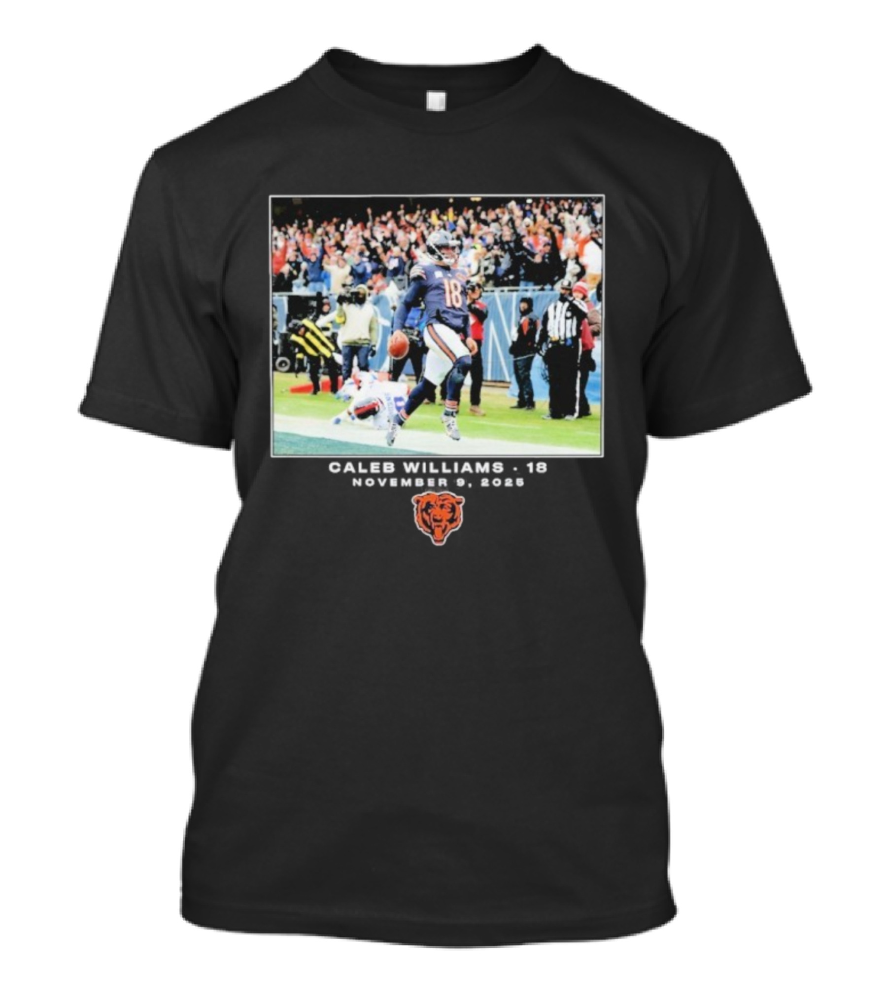 Caleb Williams Chicago Bears NFL Week 10 November 9 2025 T-Shirt