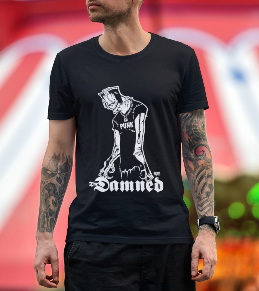 Duff McKagan Punk The Damned Stage Worn Iconic Style T-Shirt