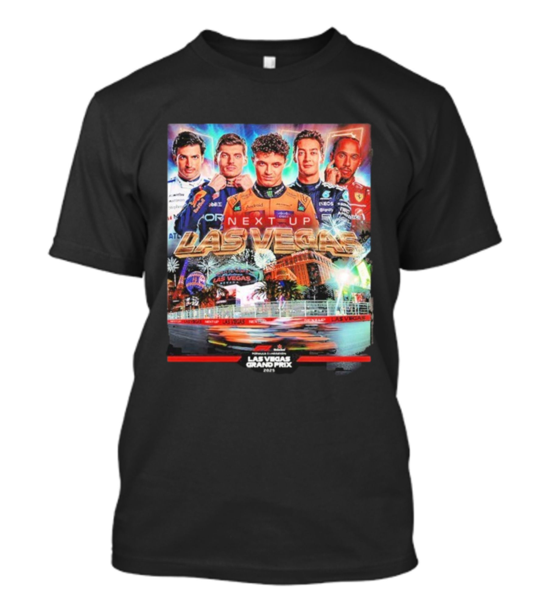 F1 Las Vegas Grand Prix 2025 Next Up Racing Night Speed City T-Shirt