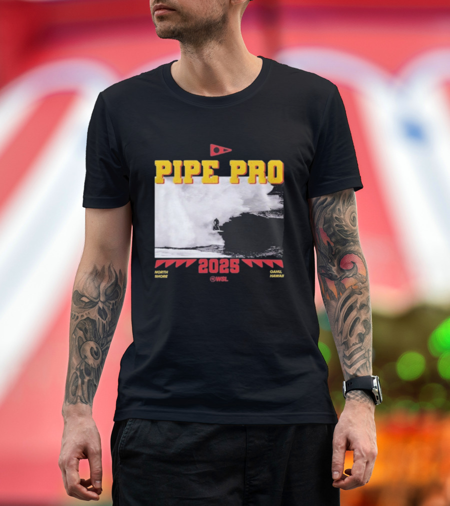 Florence Marine X Pipe Pro 2025 North Shore Oahu Hawaii WSL T-Shirt