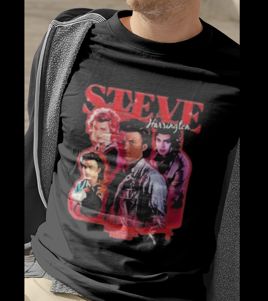 Steve Harrington Stranger Things Character Collage T-Shirt