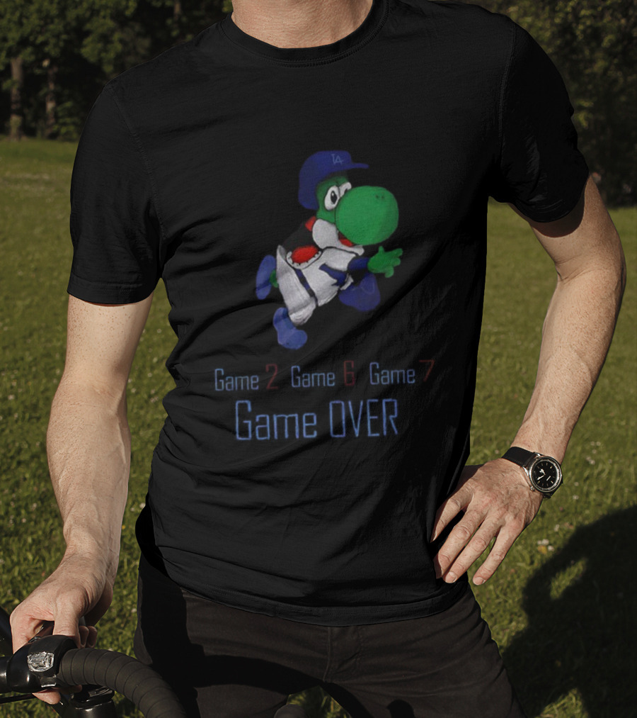 Yoshi Game Over Game 2 Game 6 Game 7 Los Angeles Dodgers MLB 2025 T-Shirt