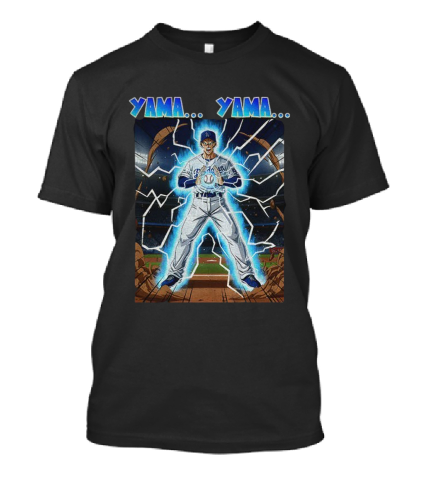 Yoshinobu Yamamoto Yama Yama Anime Los Angeles Dodgers MLB Baseball T-Shirt