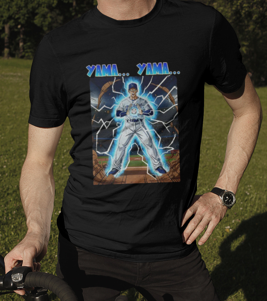 Yoshinobu Yamamoto Yama Yama Anime Los Angeles Dodgers MLB Baseball T-Shirt