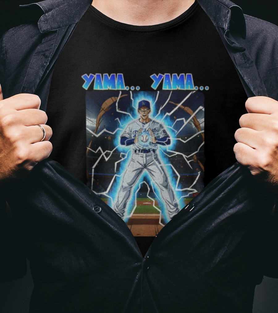 Yoshinobu Yamamoto Yama Yama Anime Los Angeles Dodgers MLB Baseball T-Shirt