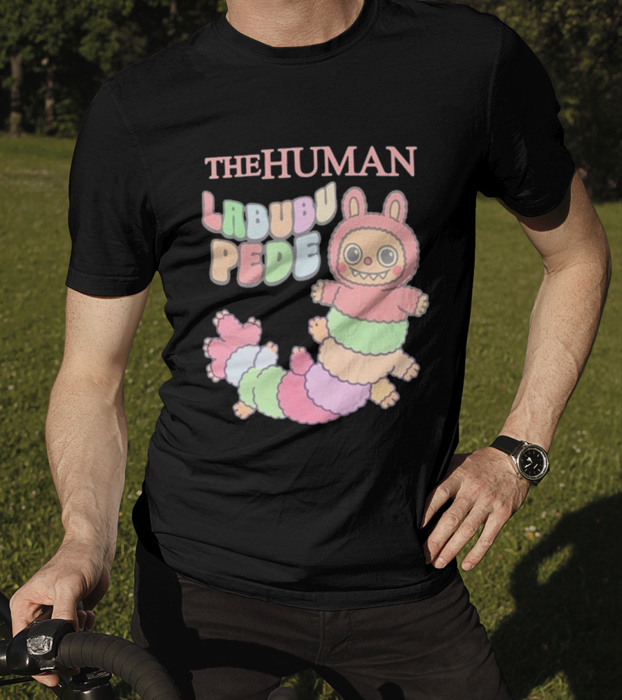 The Human Labubu Pede Pastel Cartoon Character Design T-Shirt