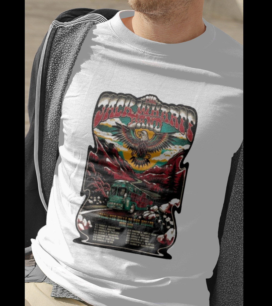 Jack Wharff Band From The Hills To The Holler Tour 2026 Eagle Mountain Bus Scene T-Shirt