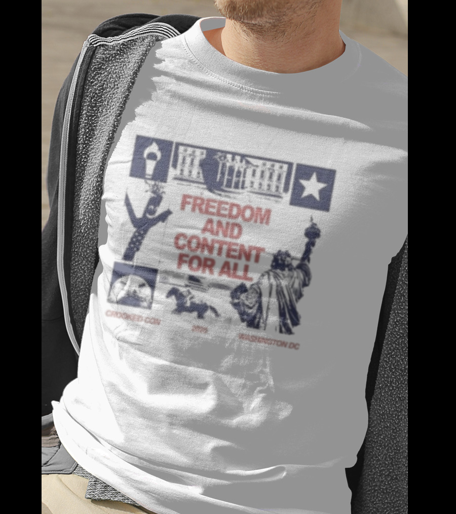 Crooked Com Freedom And Content For All Washington Revolution T-Shirt